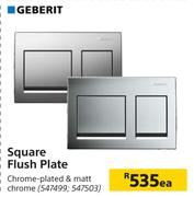 Geberit Square Flush Plate 547499, 547503-Each