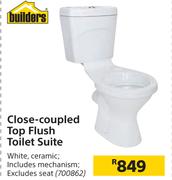 Builders Clos-Coupled Top Flush Toilet Suite 700862