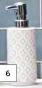 Lusso Tile Print Embossed Soap Dispenser 745627
