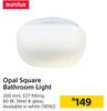 Eurolux Opal Square Bathroom Light 200mm