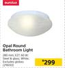 Eurolux Opal Round Bathroom Light 280mm