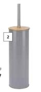 Lusso Toilet Brush Holder Grey