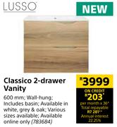 Lusso Classico 2 Drawer Vanity
