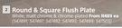 Round & Square Flush Plate-Each