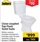 Builders Close Coupled Top Flush Toilet Suite
