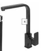 Lusso Magra Black Tap Range Deck Type Sink Mixer
