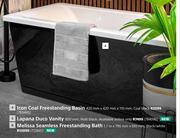 Melissa Seamless Freestanding Bath 1.7m x 795mm x 610mm