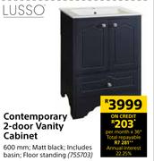 Lusso Contemporary 2 Door Vanity Cabinet