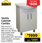Builders Vanity Cabinet Combo