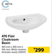 Betta 470 Flair Cloakroom Basin