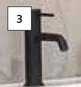 Reno Standard Basin Mixer Black