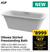 ASP Ottawa Skirted Freestanding Bath