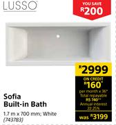 Lusso Sofia Built In Bath