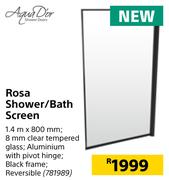 Aqua Dior Rosa Shower/Bath Screen