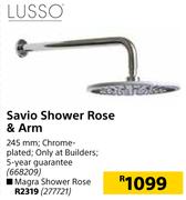 Lusso Savio Shower Rose & Arm