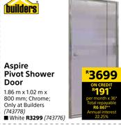 Builders Aspire Pivot Shower Door