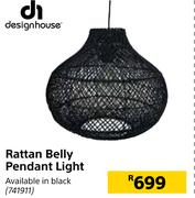 Designhouse Rattan Belly Pendant Light