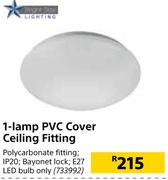 1-Lamp PVC Cover Ceiling Fitting