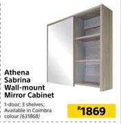 Athena Sabrina Wall-Mount Mirror Cabinet