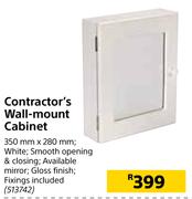 Contractor's Wall Mount White Cabinet 350mm x 280mm