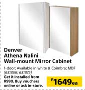 Denver Athena Nalini Wall- Mount Mirror Cabinet-Each