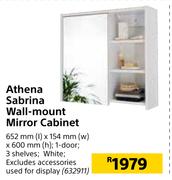 Athena Sabrina Wall-Mount Mirror Cabinet