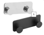 Double Hook Bathroom Basics Range-Each