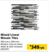 Mixed Linear Mosaic Tiles-Per Pack