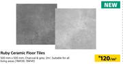 Ruby Ceramic Floor Tiles-Per Sqm