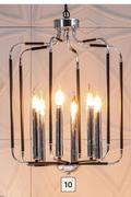 6-Light Metal Chandelier (Chrome) 734041