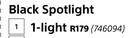 Bright Star Black Spotlight (1-Light)