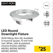 Lightworx LED Round Downlight Fixture