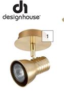 Designhouse Brass Spotlight (1-Light)