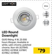 Lightworx LED Round Downlight 