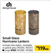 Designhouse Large Glass Hurricane Lantern-Each