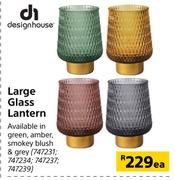 Designhouse Large Glass Lantern-Each