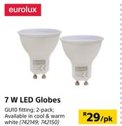 Eurolux 7W LED Globes-Per Pack