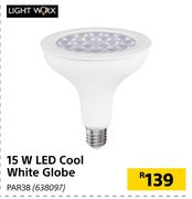 Lightworx 15W LED Cool White Globe PAR38