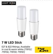 Lightworx 7W LED Stick-Each