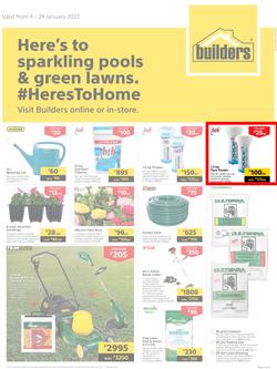 Builders Botswana : Here's To Sparkling Pools & Green Lawns (4 January - 24 January 2022), page 1