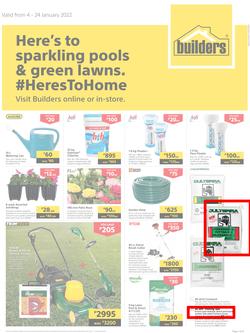 Builders Botswana : Here's To Sparkling Pools & Green Lawns (4 January - 24 January 2022), page 1