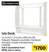 Home & Kichen Isla Desk-1.2m (h) x 1.2m (w) x 450mm (d)