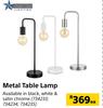 Bright Star Lighting Metal Table Lamp-Each