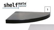 Shelfmate Floating Corner Shelf (Black) 280mm