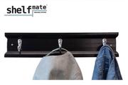 Shelfmate 3 Single Coat Hook Chrome White