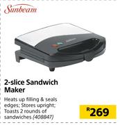 Sunbeam 2 Slice Sandwich Maker