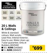 Fired Earth 5L Walls & Ceilings