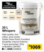 Fired Earth 20L Whispers