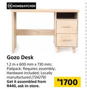Home & Kitchen Gozo Desk 1.2m x 600mm x 730mm