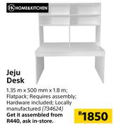 Home & Kitchen Jeju Desk 1.35m x 500mm x 1.8m
